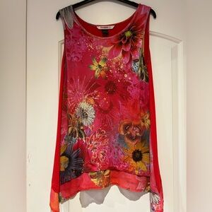 Desigual Multicolor Floral Tank Top